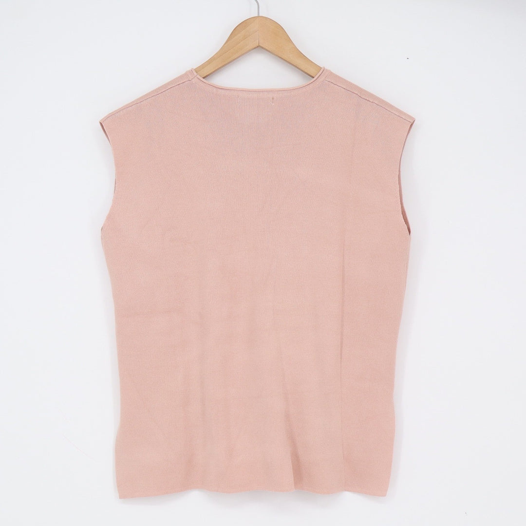 PrettyGarden Tank Top Womens M Pink High-Low Ribbed Knit Muscle Tee NEW