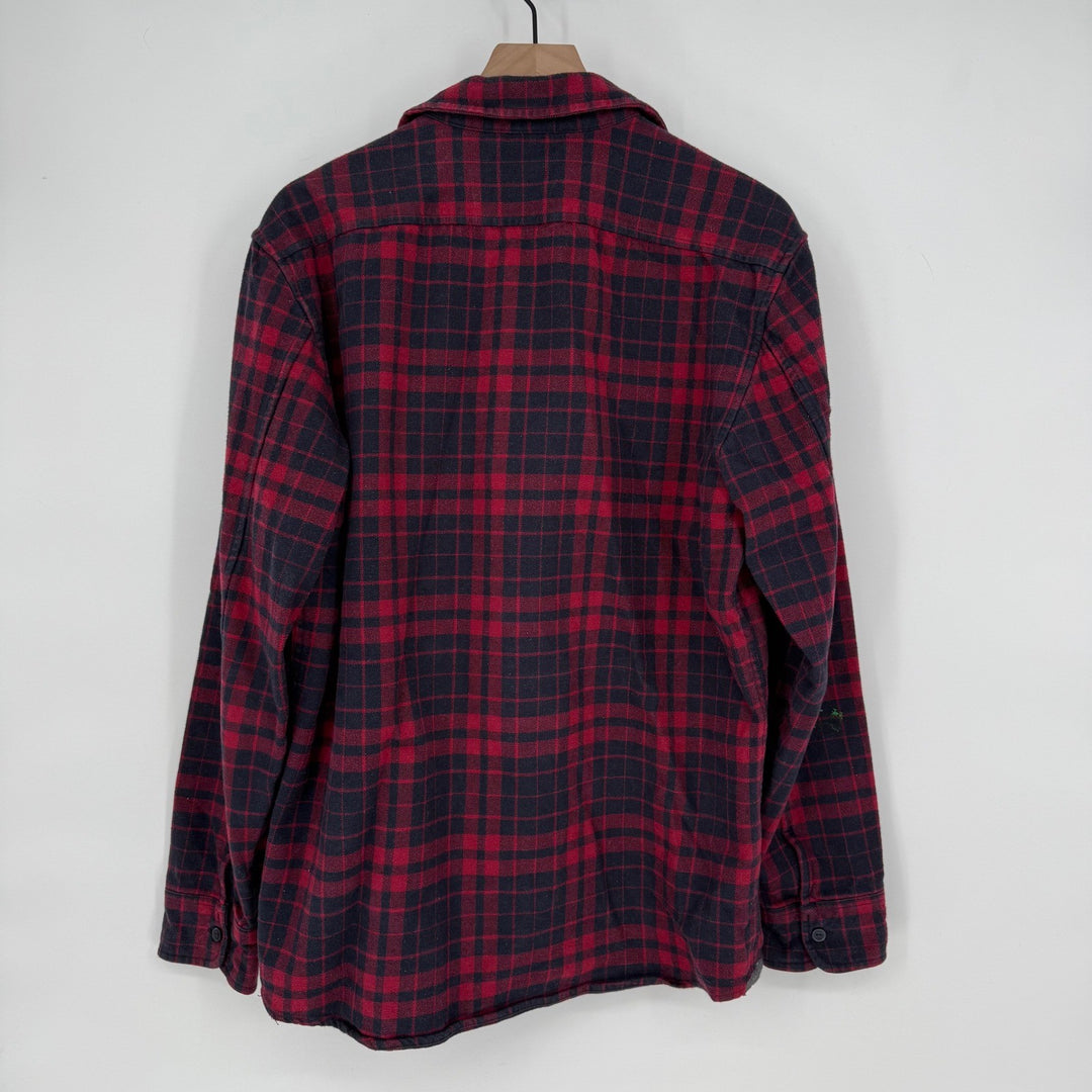 Crayers Heritage Flannels Mens Plaid Long Sleeve Button Up Shirt Size L
