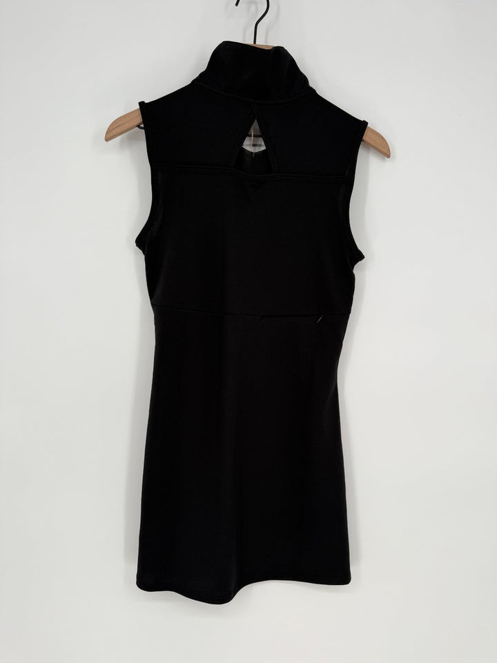 Adidas Golf Dress Girls 13-14 Black Trefoil Logo Mesh Keyhole Back Sleeveless