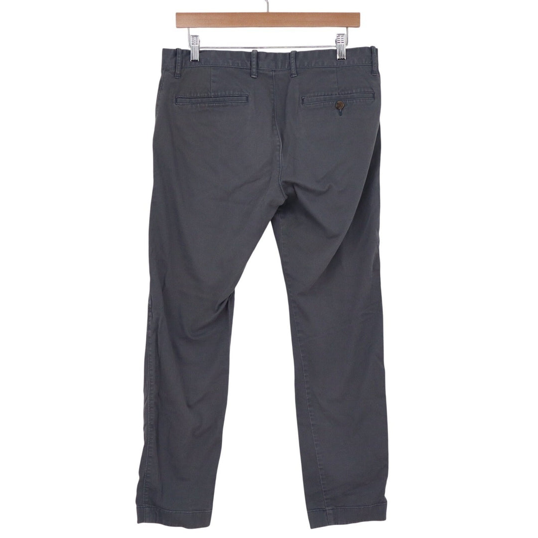 J.Crew Flex Slim Fit Chino Pants Mens 32x30 Gray Cotton Stretch Trousers