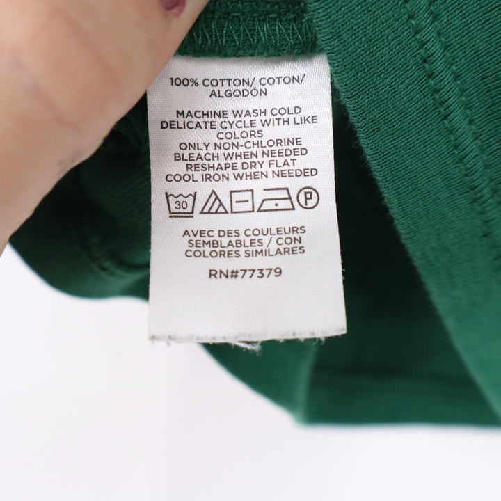 Ann Taylor Mens Green 100% Cotton Short Sleeve Crew Neck Basic Tee Shirt Size M