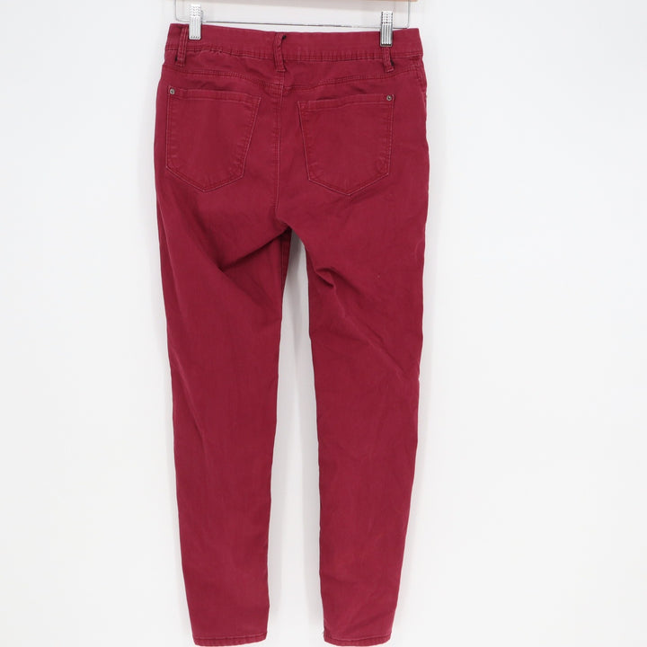 Curve Appeal Minimalist Jegging Burgundy Red Skinny Pants Size 4/27 Stretch