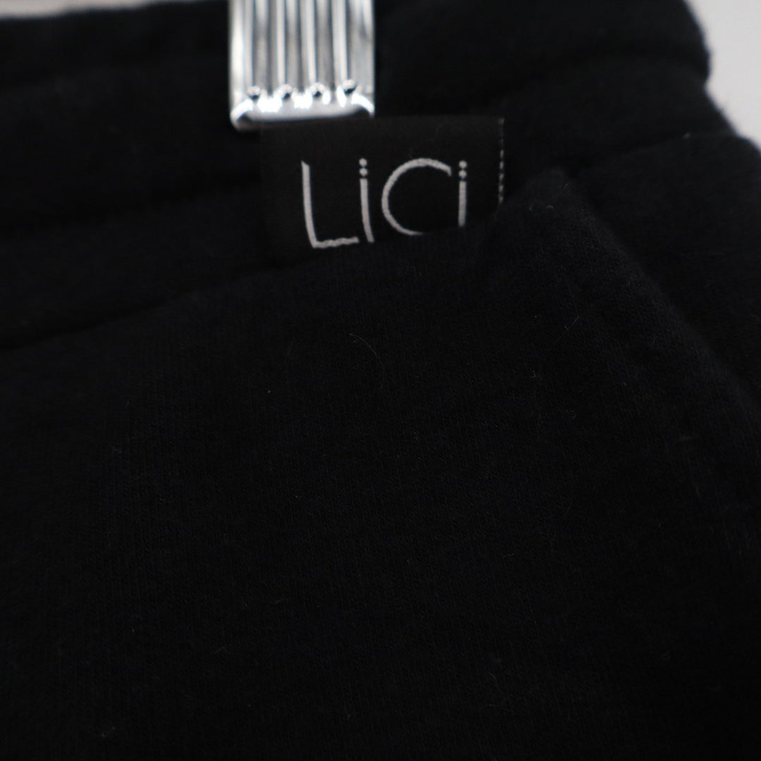 Lici Fit Womens Black Cotton Spandex Jogger Sweatpants Size Large Made in LA