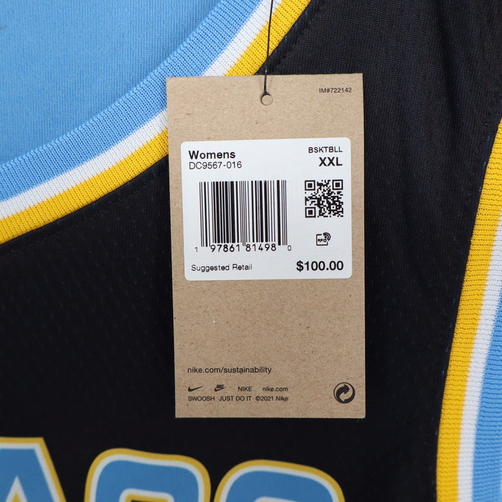 Nike WNBA Chicago Sky Angel Reese Explorer Edition Jersey Black XXL