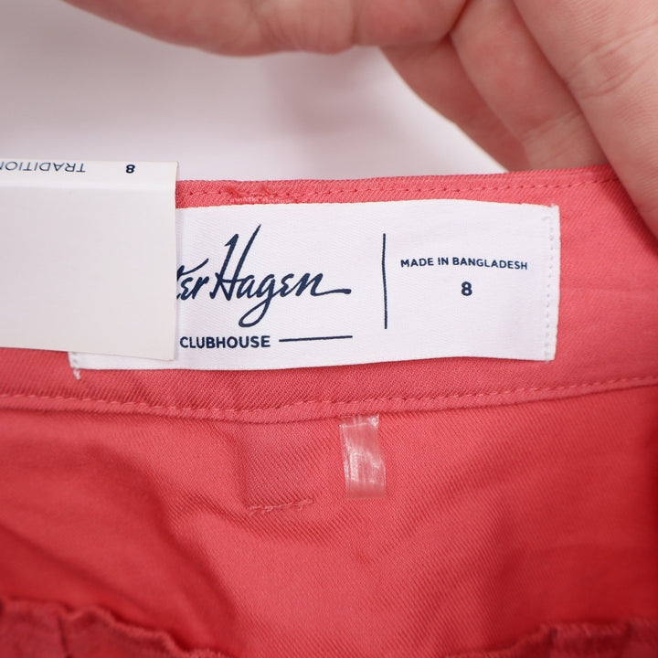 Walter Hagen Clubhouse Women Golf Pants Coral Pink Traditional Size 8
