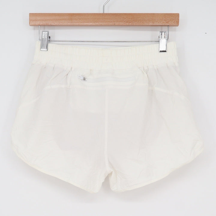 G Cream Athletic Running Shorts Womens Small Mesh Panels Back Zip Pocket
