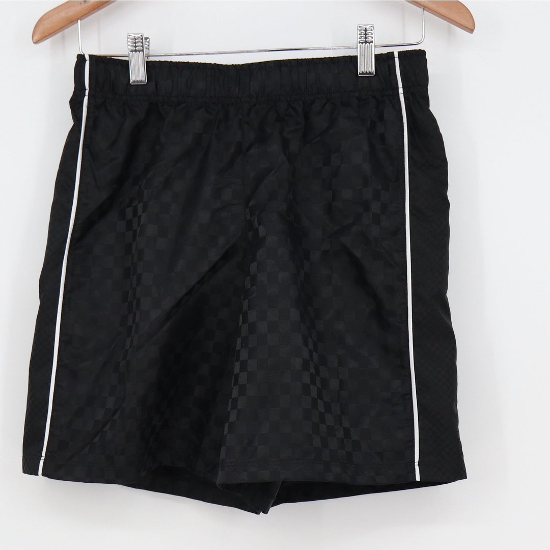 DSG Boys XL 18 Woven Soccer Shorts Pure Black Checkerboard NWT