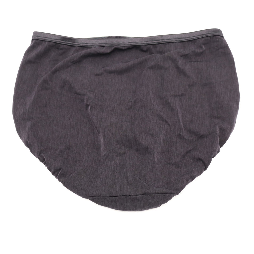 Vanity Fair Illumination Hi Cut Brief Panties Womens XL Black Stretch Flattering