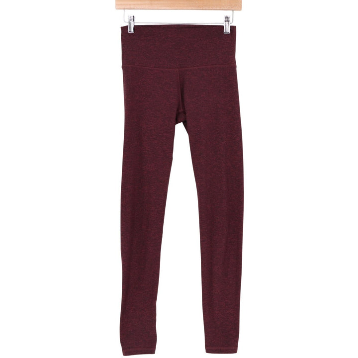 Aerie Chill Play Move Skinny Leggings Womens Medium Long Red Stretch High Rise