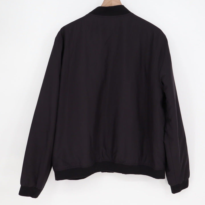 APT 9 Black Bomber Jacket Mens Size L Lightweight Zip Front Casual Outerwear