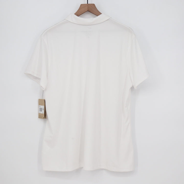 Nike Golf Womens Dri-FIT Polo Shirt White XXL New