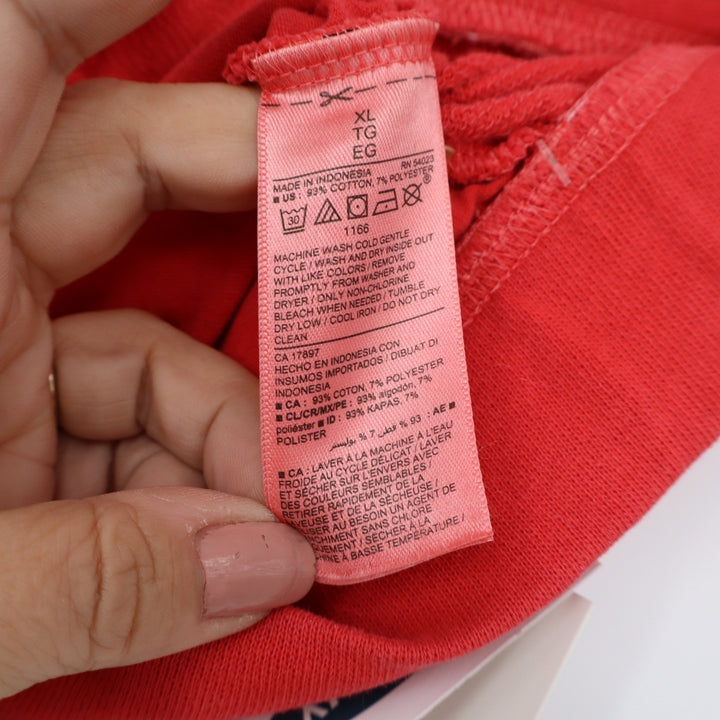 Old Navy Womens XL Red Sweat Shorts Drawstring Pockets Specially Dyed