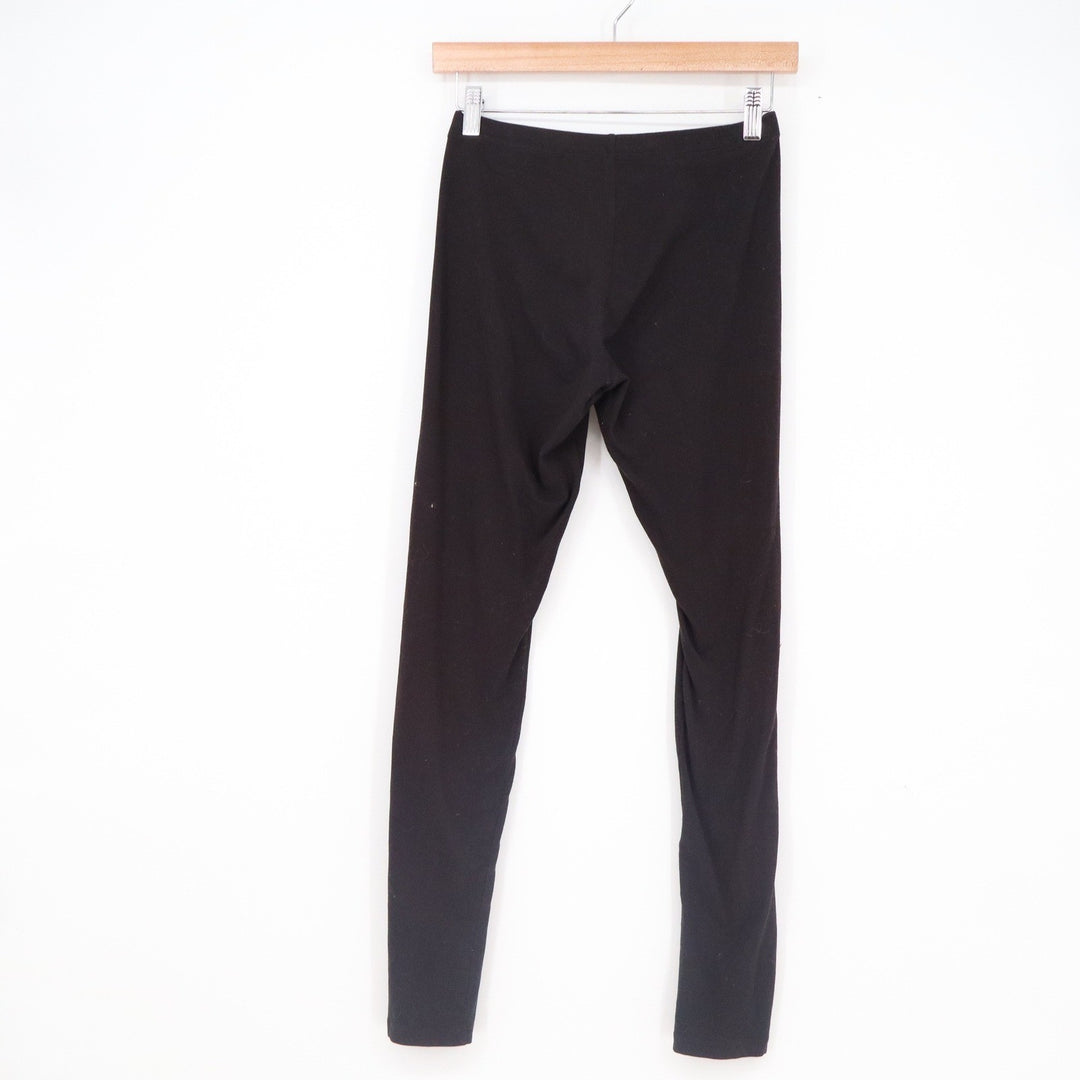Felina Womens Black Stretch Leggings Skinny Full Length Size S Small