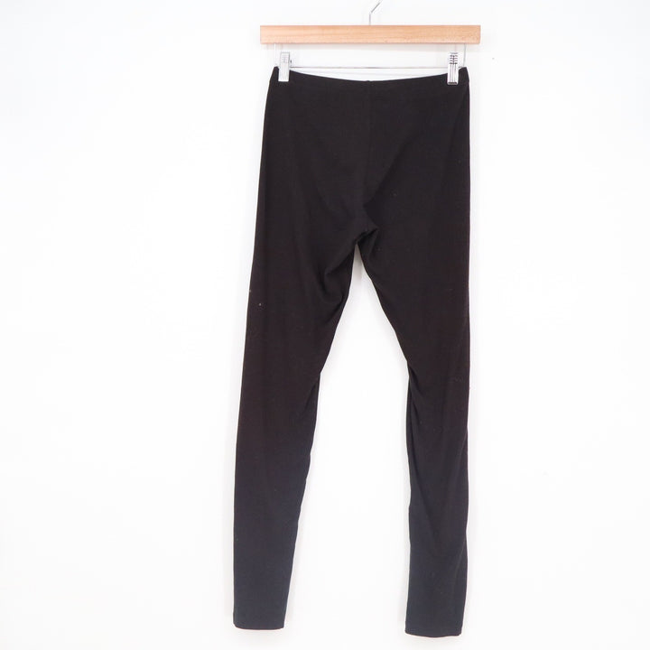 Felina Womens Black Stretch Leggings Skinny Full Length Size S Small