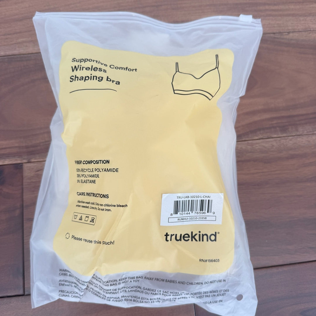 Truekind Supportive Comfort Wireless Shaping Bra Chai L