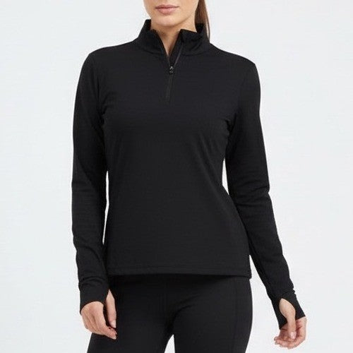 Allbirds Sweatshirt Womens 2XL Navy Performance Quarter Zip Thumb Hole Sleeve