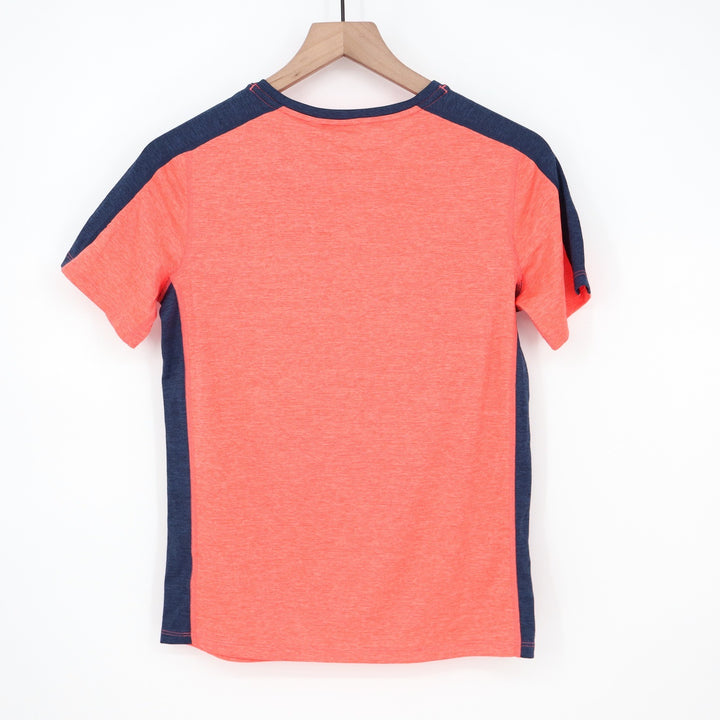 DSG Boys Large 14-16 Pieced Graphic Movement Tee Cabana Coral Basketball 1989