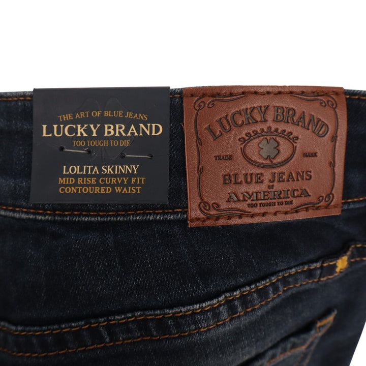 Lucky Brand Lolita Ankle Jeans Womens 2 Blue Denim Cotton Stretch Skinny Leg