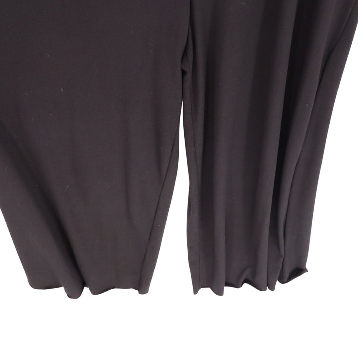 PeekaBoo Cut-Out Jumpsuit Womens Black Pleated Wide-Leg Scoop Neck Sleeveless