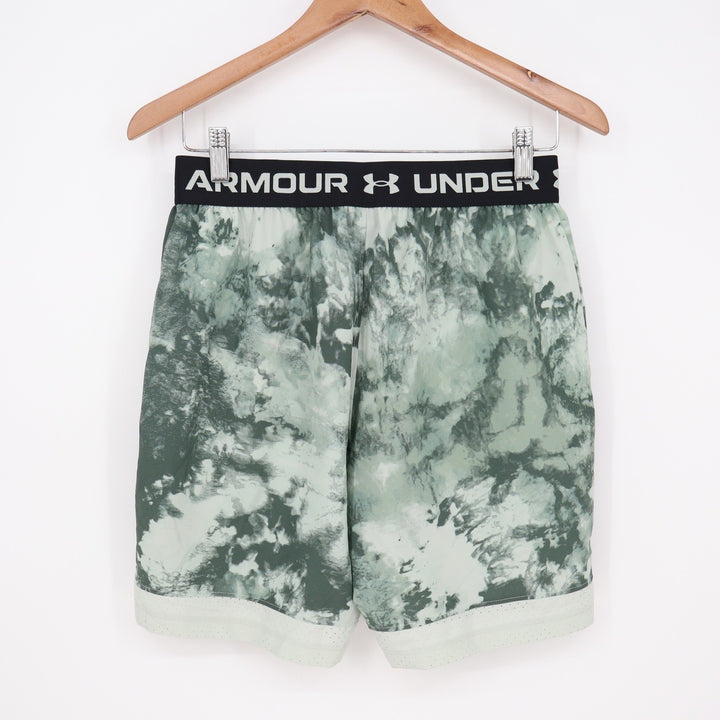 Under Armour Mens Vanish Woven 6in Print Shorts Green White Size S