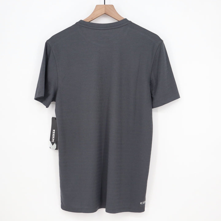 RBX Performance Mens Medium Charcoal Gray Short Sleeve Activewear Shirt