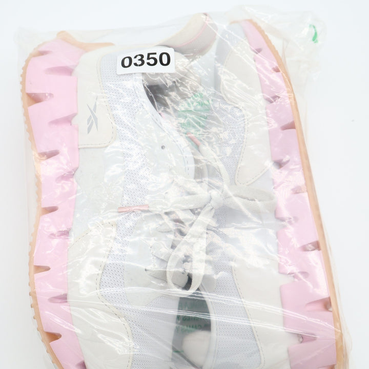 Reebok Zig Dynamica GX7538 Sneakers Womens US 9 Gray Pink Mesh Running Shoes