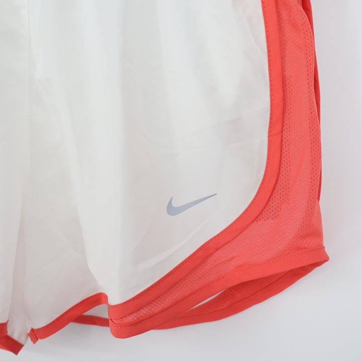 Nike Tempo Dri-FIT Womens Running Shorts White Bright Crimson Size M