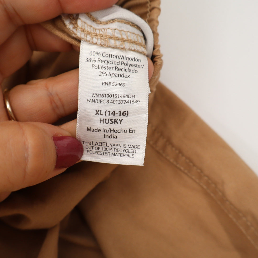 Wonder Nation Shorts Boys XL 14-16 Husky Chino Tan Drawstring Excellent