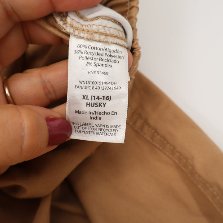 Wonder Nation Shorts Boys XL 14-16 Husky Chino Tan Drawstring Excellent