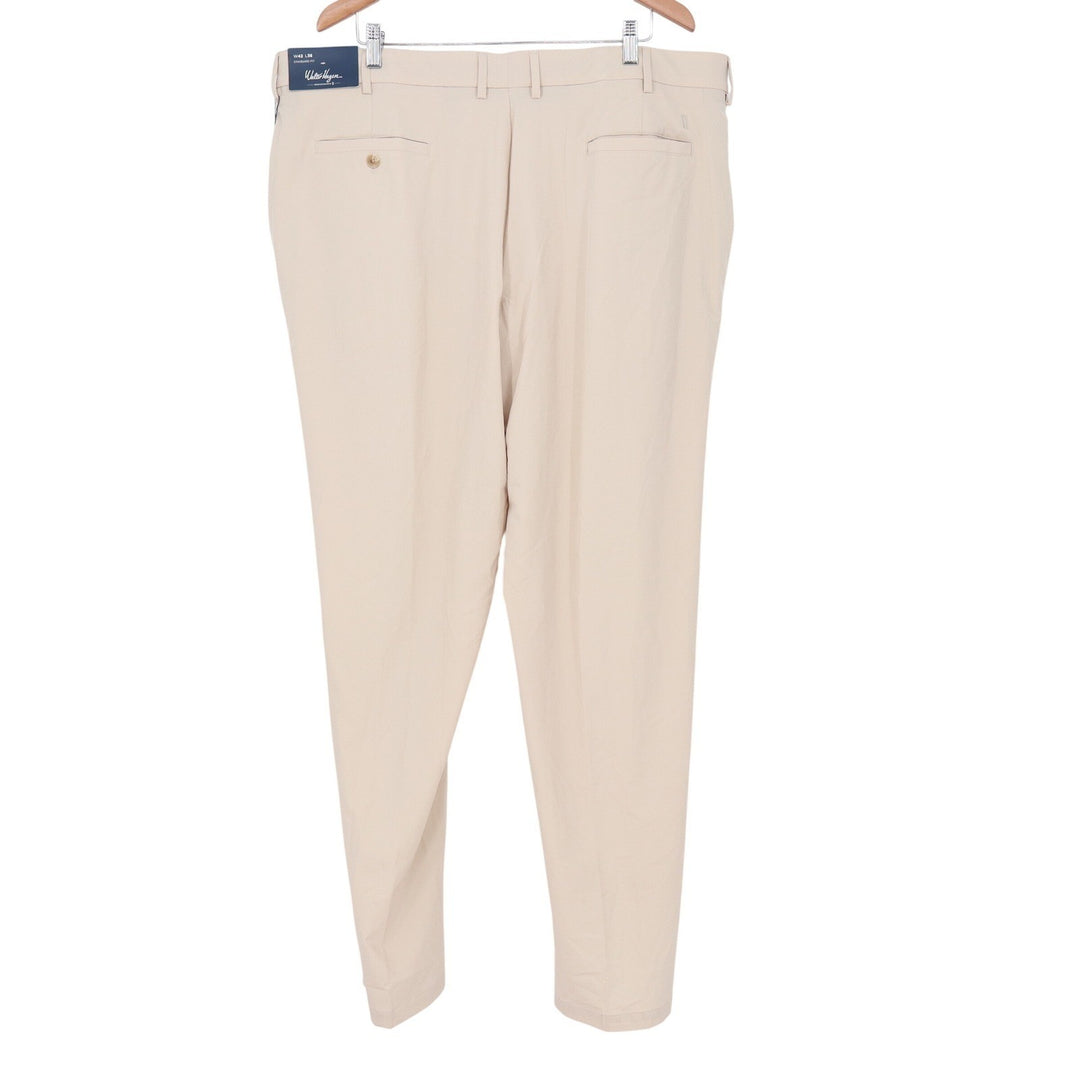 Walter Hagen P11 Performance Golf Pants Mens 42x36 Light Khaki Stretch New