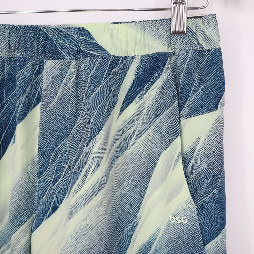 DSG Mens 6" Agility Short Navy Lime Abstract Graphic Training Gym S NEW