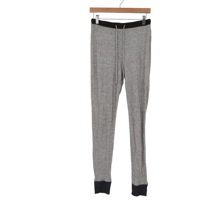 Old Navy Womens Gray Ribbed Knit Lounge Jogger Pants Drawstring Size M