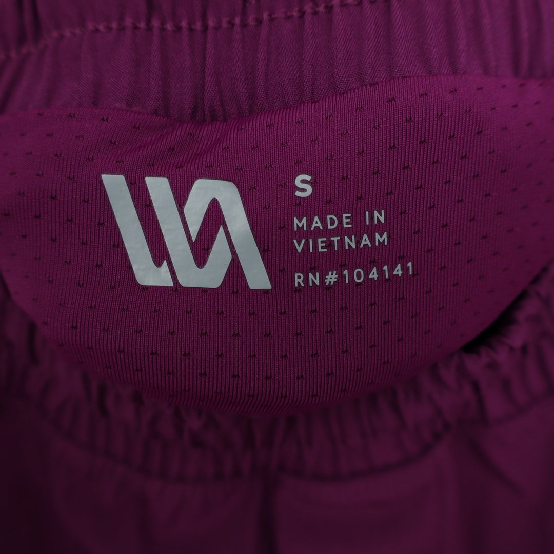 VRST Mens All-In Lined Training Shorts Black Cherry Purple 7 Inch Small NEW