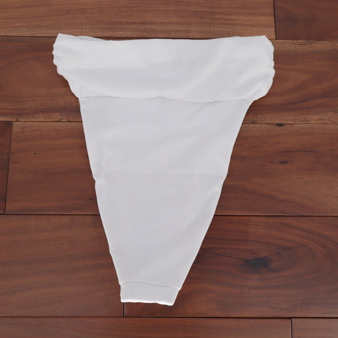 ASOS DESIGN White High Waisted Bikini Bottoms Size US 4