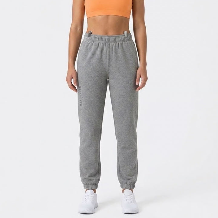 DSG Womens Classic Cotton Cinch Pant Light Heather Grey Fleece Joggers Small