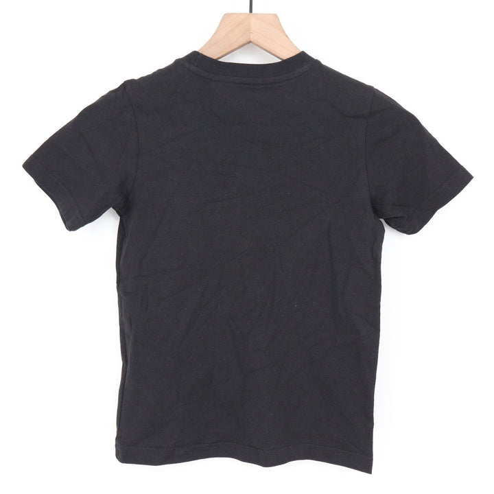 Adidas Originals Kids XS Black Trefoil Logo Cotton T-Shirt New