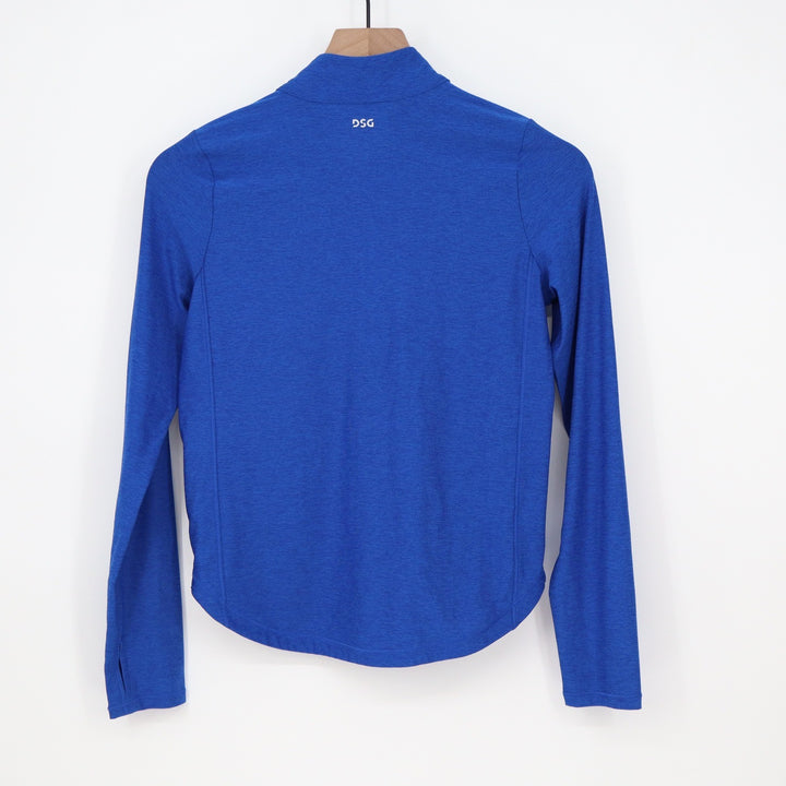 DSG Girls Movement 1/4 Zip Pullover Royal Blue Heather Size L 14 NWT