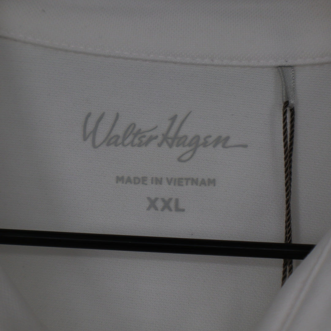 Walter Hagen Womens XXL Pure White Flutter Sleeve Golf Polo Shirt NWT