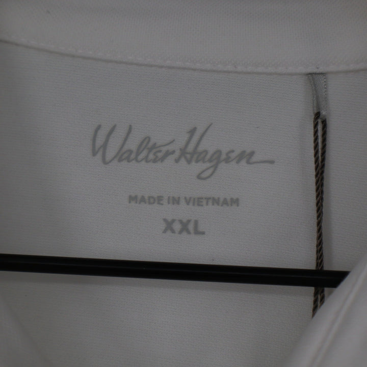 Walter Hagen Womens XXL Pure White Flutter Sleeve Golf Polo Shirt NWT