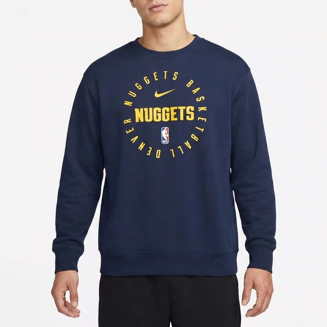 Nike Denver Nuggets NBA Dri-FIT Sweatshirt Mens Large Navy Blue NWT