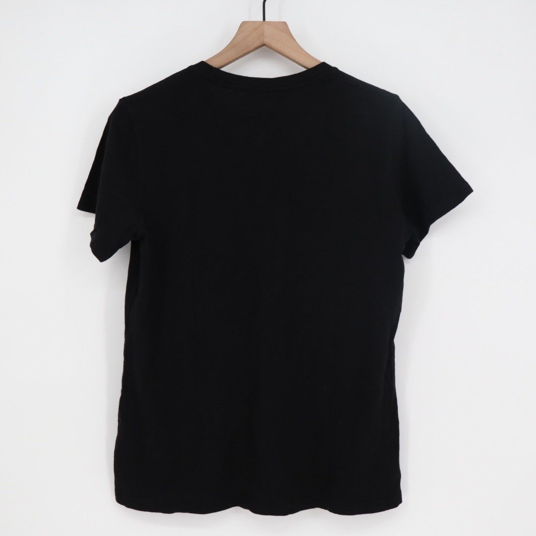 American Giant Women's Classic Crewneck T Shirt Black Made in USA Size L