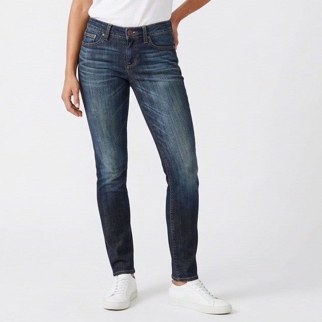 Premium Skinny Jeans Womens 6R Blue Denim Cotton Stretch 5-Pockets High Rise