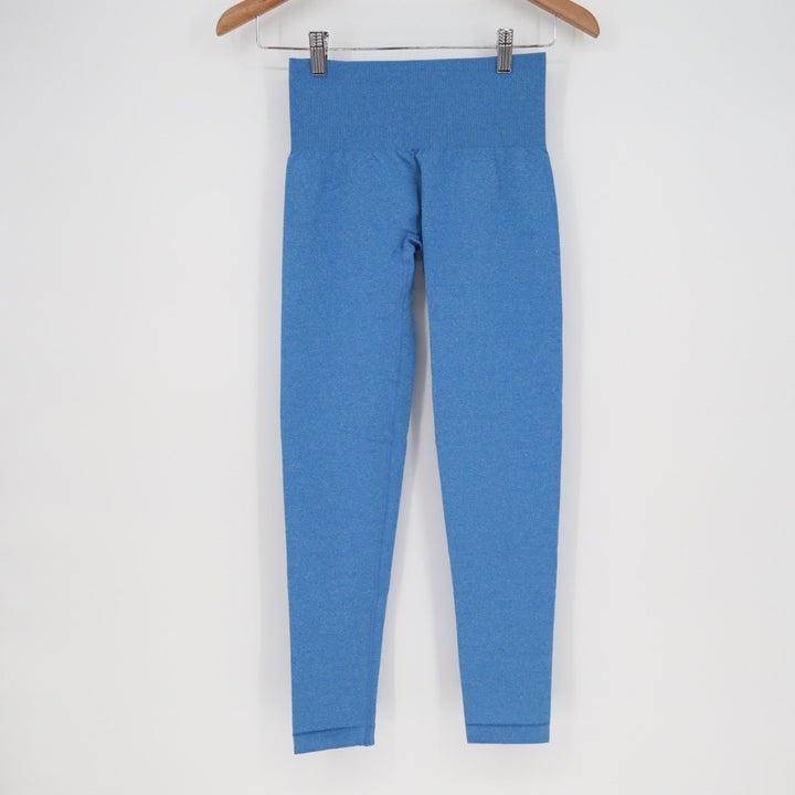 NVGTN Seamless Contour Leggings Womens Small Blue Stretch Skinny Leg High Waist
