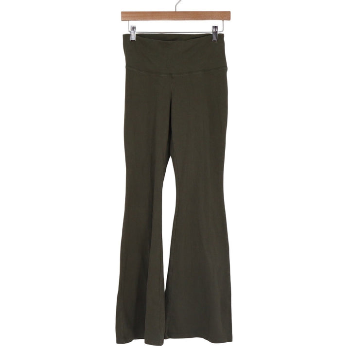 Wild Fable Olive Green High Waisted Flare Leggings Bell Bottom Yoga Pants Medium