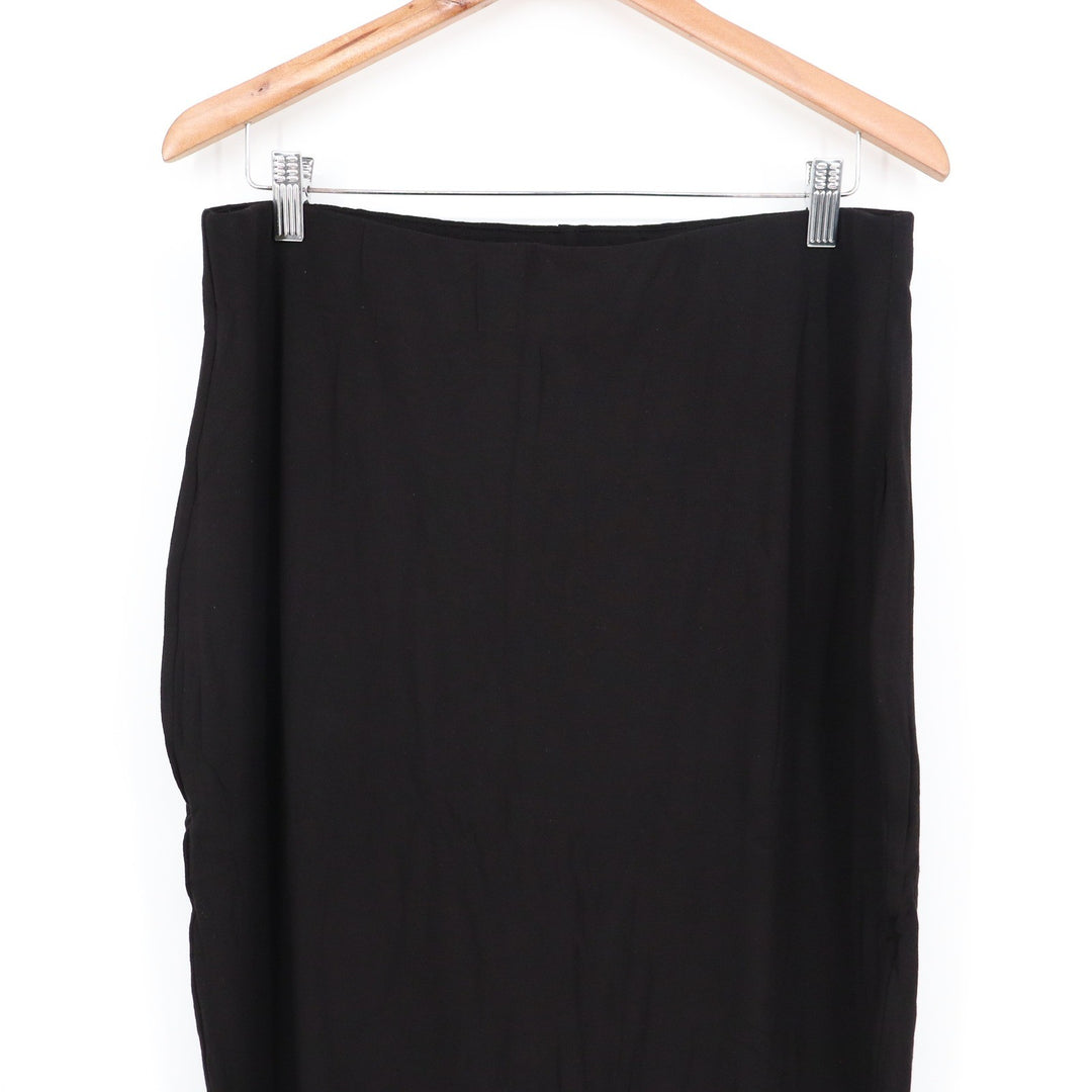 Naked Wardrobe Womens Black Maxi Skirt Bodycon Plus Size 3X NW-S0044X Stretch