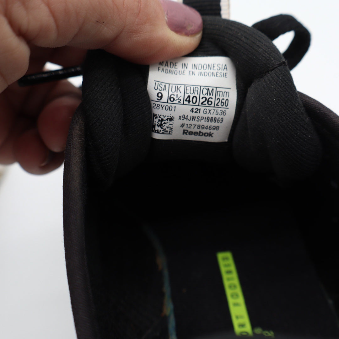 Reebok Zig Dynamica 3 Mens Black White Running Shoes Size 9