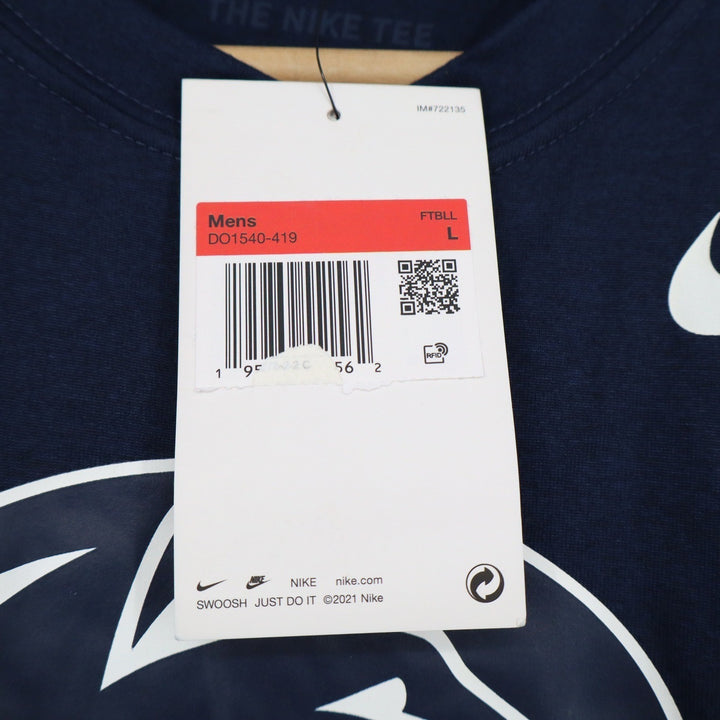 Nike Penn State Nittany Lions Football Dri-FIT T-Shirt Navy Blue Mens L