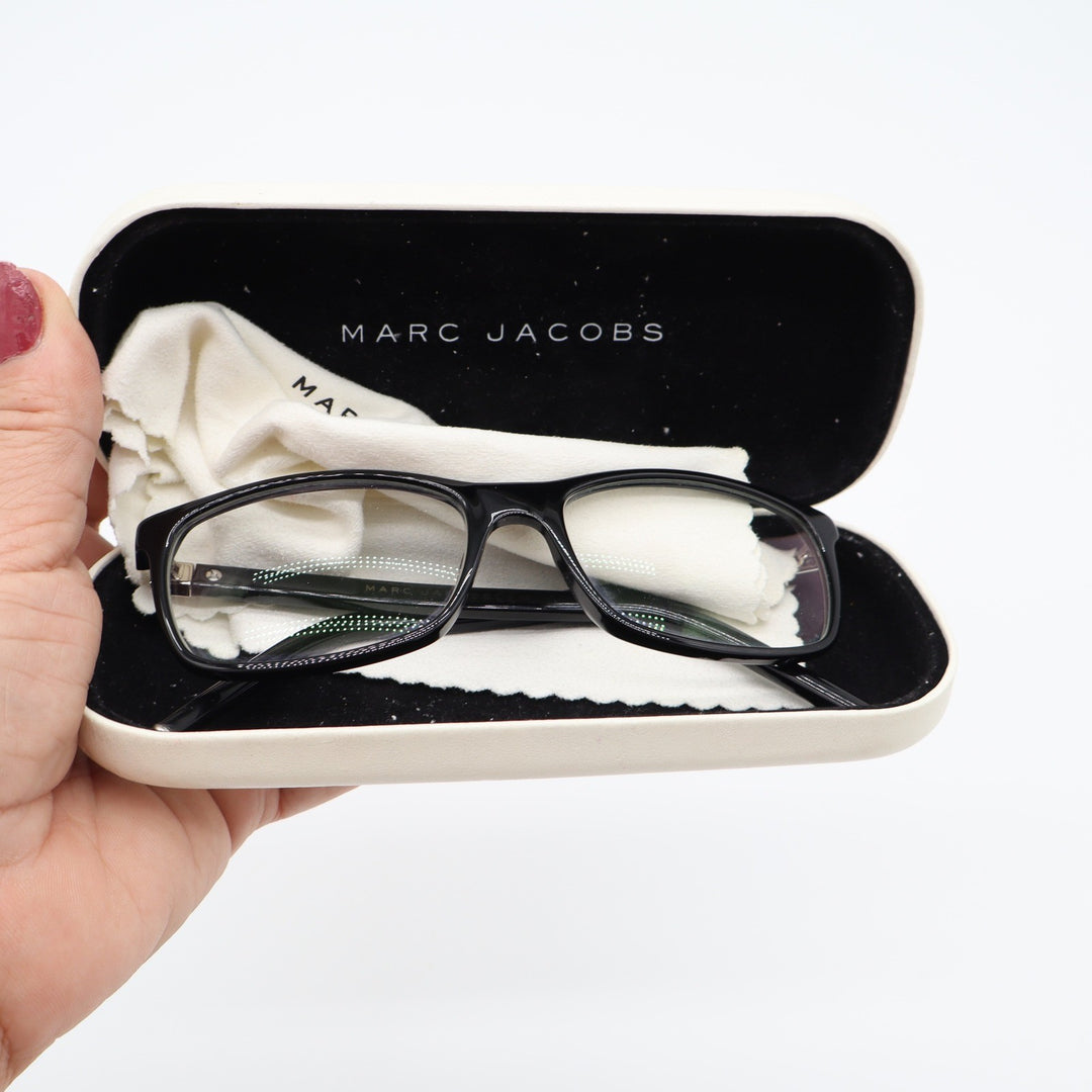 Marc Jacobs Eyeglasses Unisex N/A MARC 74 807 Black Rectangular Excellent