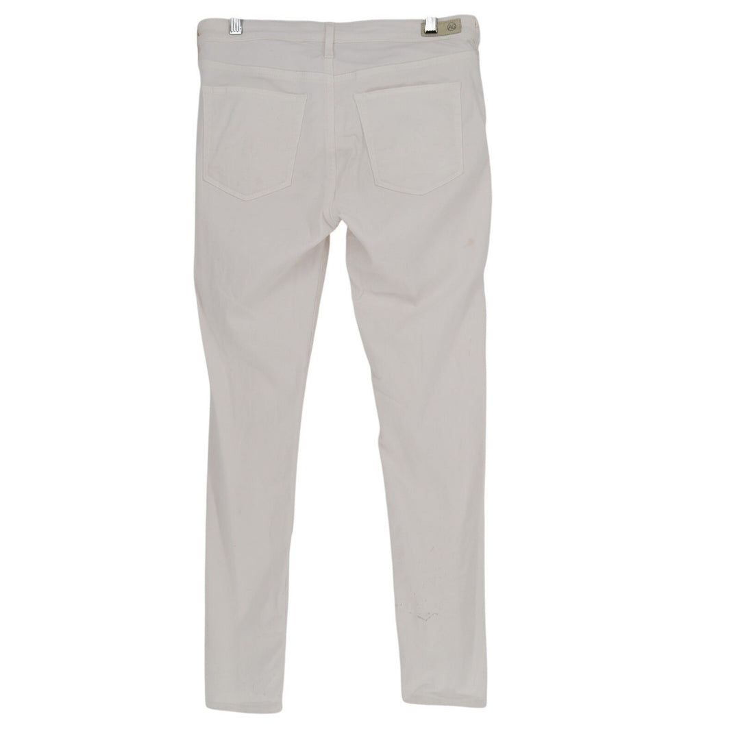 Adriano Goldschmied Jeans Womens 28R White Cotton Stretch 5-Pockets Skinny Leg
