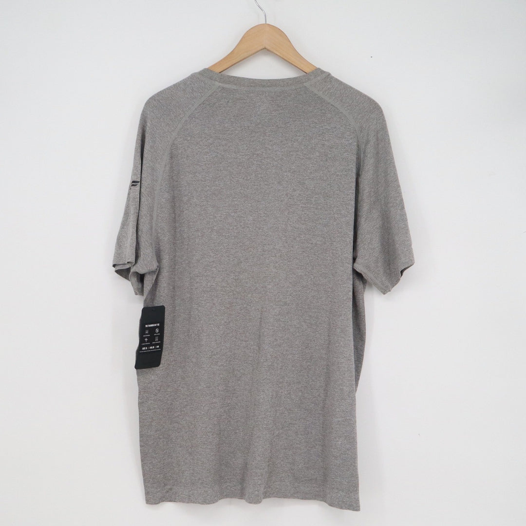 Fabletics Training Day Tee Mens XL Heather Grey Short Sleeve Active Shirt